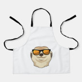 Meerkat met zonnebril schort (Voorkant)