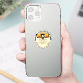 Meerkat met zonnebril sticker (Telefoon)