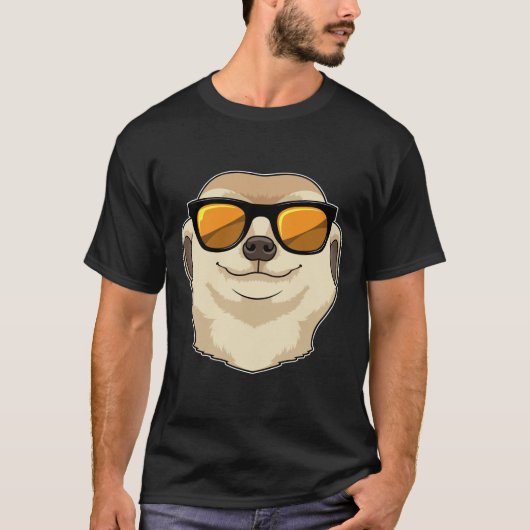 Meerkat met zonnebril t-shirt (Voorkant)