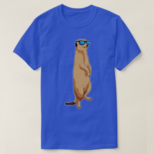 Meerkat met zonnebril t-shirt (Design voorkant)