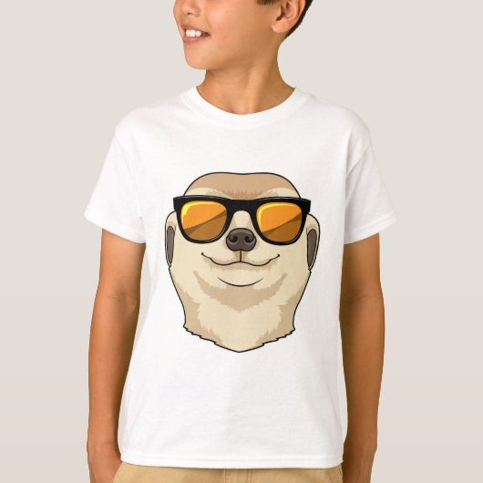Meerkat met zonnebril t-shirt (Voorkant)