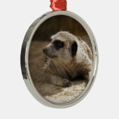 Meerkat Metalen Ornament (Rechts)
