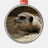 Meerkat Metalen Ornament (Voorkant)