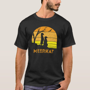 Meerkat Mongoose Kalahari Desert Sunset Safari T-shirt