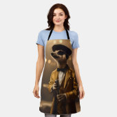 Meerkat Moonlight: Serenade van een Crooner Schort (Gedragen)