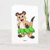 Meerkat op Ballet Dance Kaart (Achterkant)