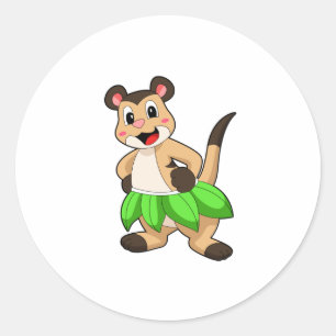 Meerkat op Ballet Dance Ronde Sticker