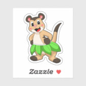 Meerkat op Ballet Dance Sticker (Vel)
