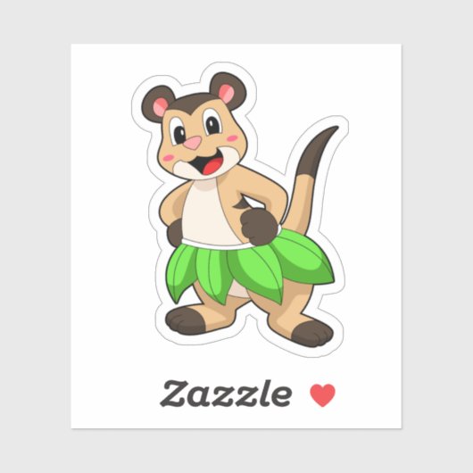 Meerkat op Ballet Dance Sticker (Vel)
