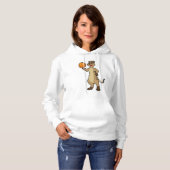 Meerkat op Basketball Sports Hoodie (Voorkant volledig)