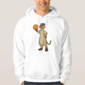 Meerkat op Basketball Sports Hoodie (Voorkant)