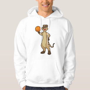 Meerkat op Basketball Sports Hoodie