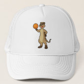 Meerkat op Basketball Sports Trucker Pet (Voorkant)