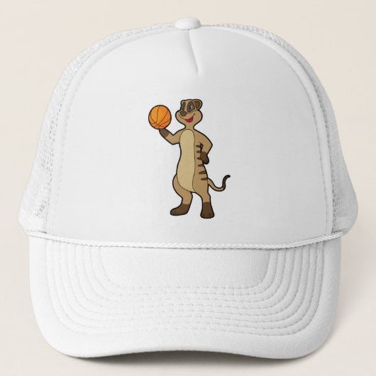 Meerkat op Basketball Sports Trucker Pet (Voorkant)