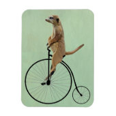 Meerkat op Black Penny Farthing 2 Magneet (Verticaal)
