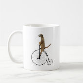 Meerkat op Black Penny Farthing Koffiemok (Links)