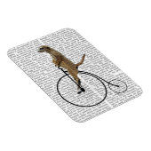 Meerkat op Black Penny Farthing Magneet (Rechterzijde)