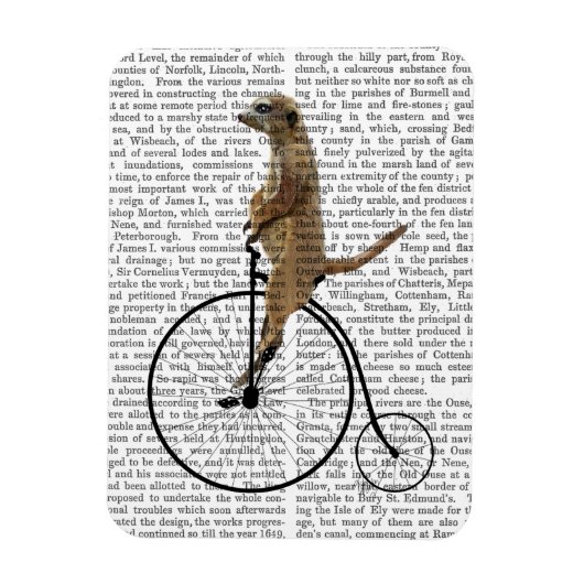 Meerkat op Black Penny Farthing Magneet (Verticaal)