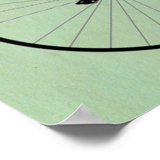 Meerkat op Black Penny Farthing Poster (Hoek)