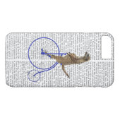Meerkat op Blue Penny Farthing Case-Mate iPhone Case (Achterkant (Horizontaal))