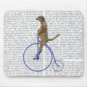 Meerkat op Blue Penny Farthing Muismat