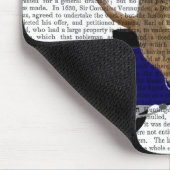 Meerkat op Donkere Blauwe Moped Muismat (Hoek)