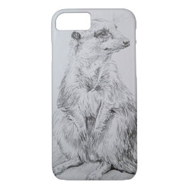Meerkat op een i-phone 7-hoesje Case-Mate iPhone case