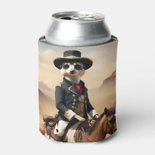 Meerkat op een paard: kan de enige vreemdeling zij blikjeskoeler