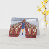 Meerkat op een Wenskaart Kaart (Gele Bloem)