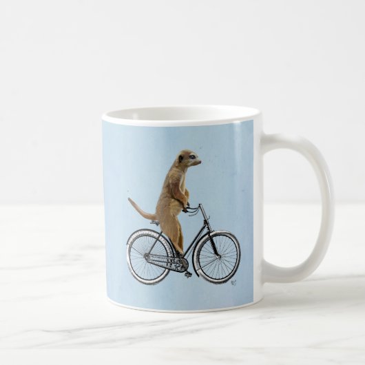 Meerkat op fiets 2 koffiemok (Rechts)