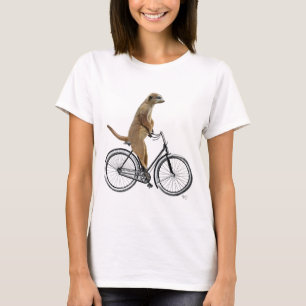 Meerkat op fiets 2 t-shirt