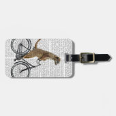 Meerkat op fiets bagagelabel (Voorkant horizontaal)