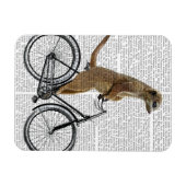 Meerkat op fiets magneet (Horizontaal)
