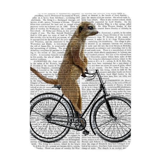 Meerkat op fiets magneet (Verticaal)