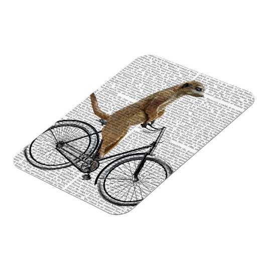 Meerkat op fiets magneet (Linkerzijde)
