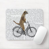 Meerkat op fiets muismat (Met muis)