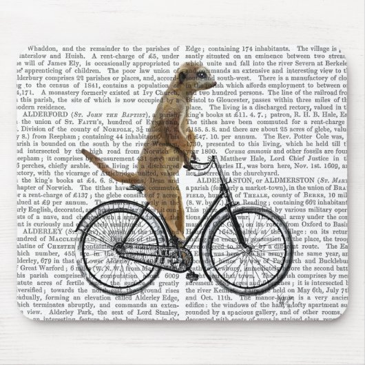 Meerkat op fiets muismat (Voorkant)