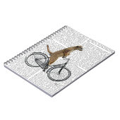 Meerkat op fiets notitieboek (Linkerzijde)