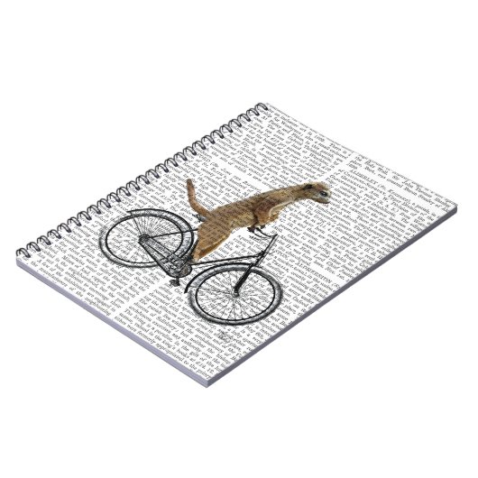 Meerkat op fiets notitieboek (Linkerzijde)