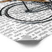 Meerkat op fiets poster (Hoek)