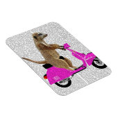 Meerkat op roze brommer magneet (Rechterzijde)