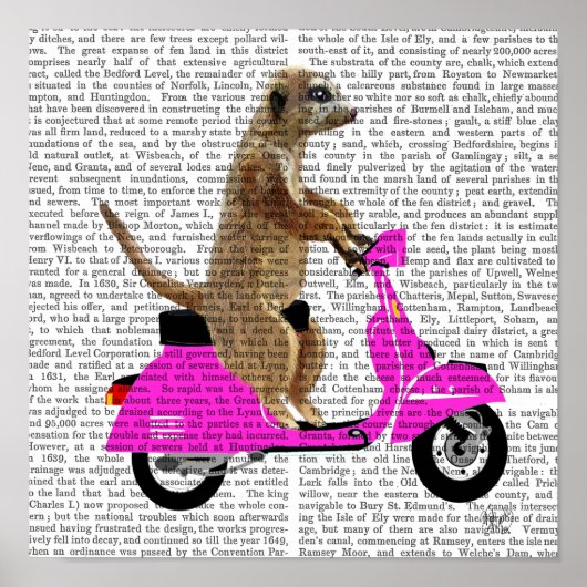Meerkat op roze brommer poster (Voorkant)