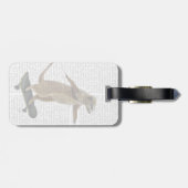 Meerkat op skateboard 2 bagagelabel (Achterkant horizontaal)