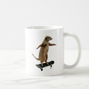 Meerkat op skateboard 2 koffiemok