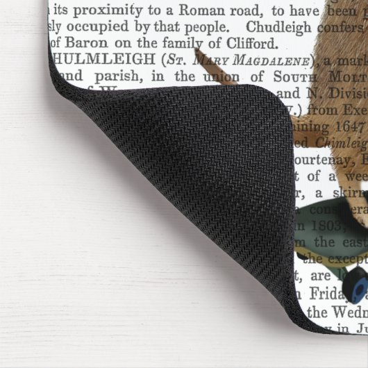 Meerkat op skateboard 2 muismat (Hoek)