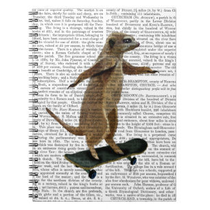Meerkat op skateboard 2 notitieboek