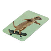Meerkat op skateboard 3 magneet (Linkerzijde)