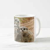 Meerkat op uitkijkplaats koffiemok (Voorkant rechts)