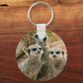 Meerkat op uitkijkplaats sleutelhanger (Voorkant)