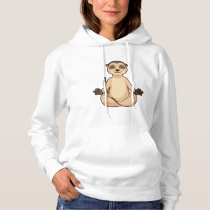 Meerkat op Yoga Meditation Hoodie